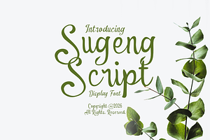 Sugeng Script Handwritten Font