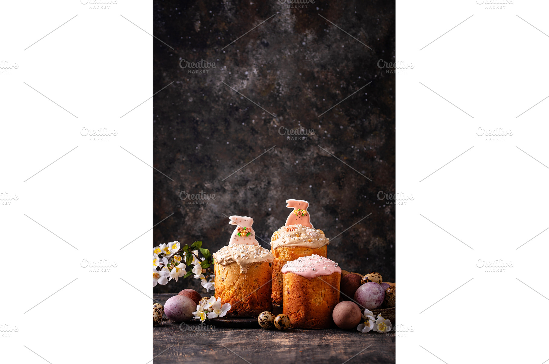 Traditional Easter cake kulich and, a Holiday Photo by Yulia Furman