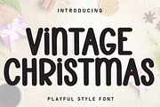 Vintage Christmas | Script Font, a Script Font by Scratchones (Thumbnail 1 of 8)