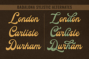 Badalona Display Script, a Script Font by Letterhend Studio (Thumbnail 7 of 9)