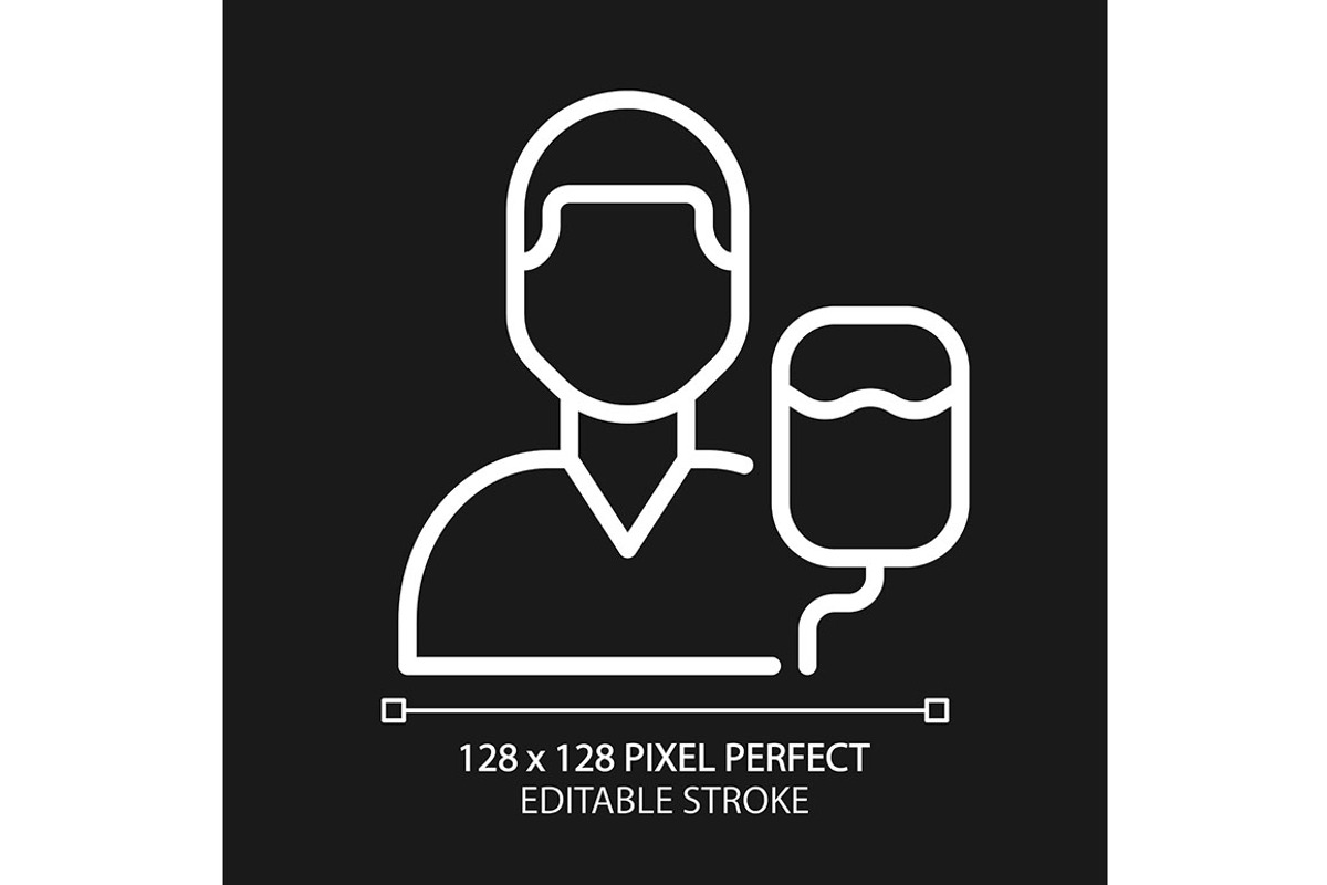 Intensive care pixel perfect white, an Outline Icon by IMG Visuals