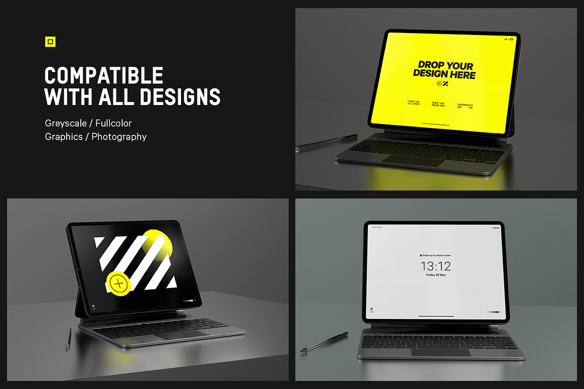 Animated Mockup iPad 2020, an iPad Mockup by HAZARD MOCKUPS (Photo 3 of 6)