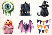 Halloween Clipart Bundle, a Seasonal Illustration by Rose Art (Thumbnail 2 of 7)