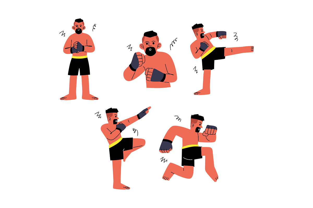 Character MMA Man Vol 1, a Sport Illustration by SLAB! Design (Photo 2 of 3)