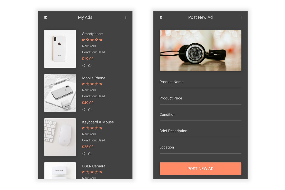 Sauda - Buy, Sell & Trade UI Kit, an UI Kit Template by themelove (Photo 3 of 16)