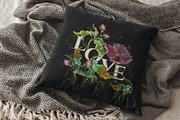 Love slogan. Embroidery flowers, an Illustration by Matrioshka (Thumbnail 7 of 9)