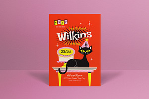 Mid Century Kids Birthday Invitation, an Invitation Template by graphicook