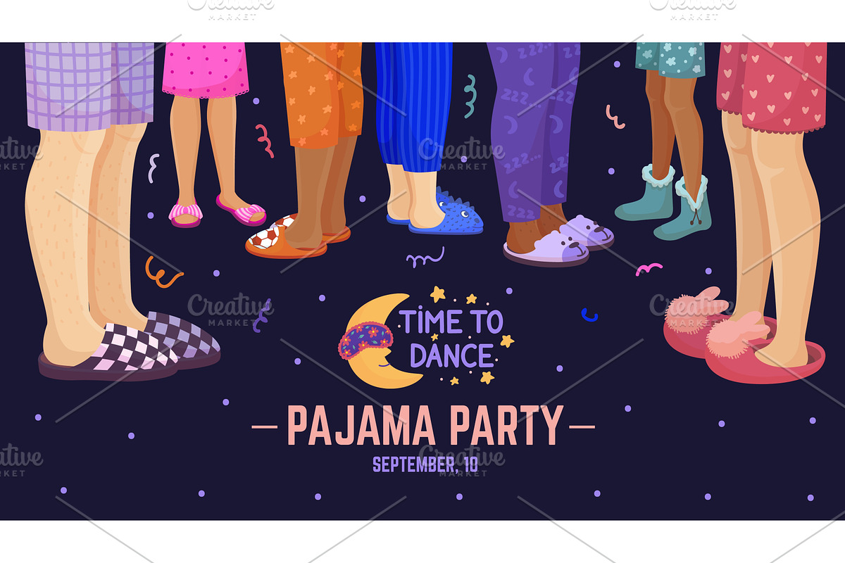 Pajama party background with casual, a Background Graphic by Valerie Bodnar