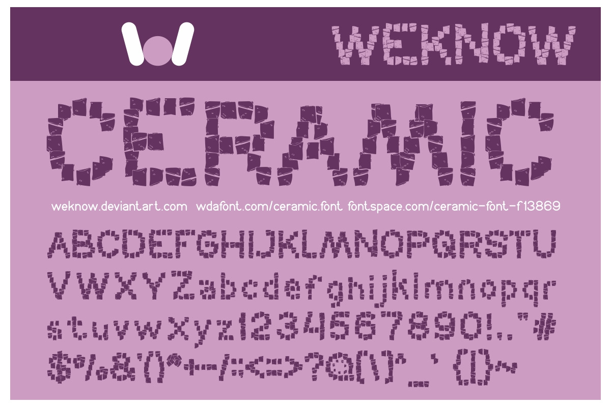 ceramic font