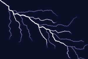 Powerful thunder lightning vector, a Light 3D Model by Design Store