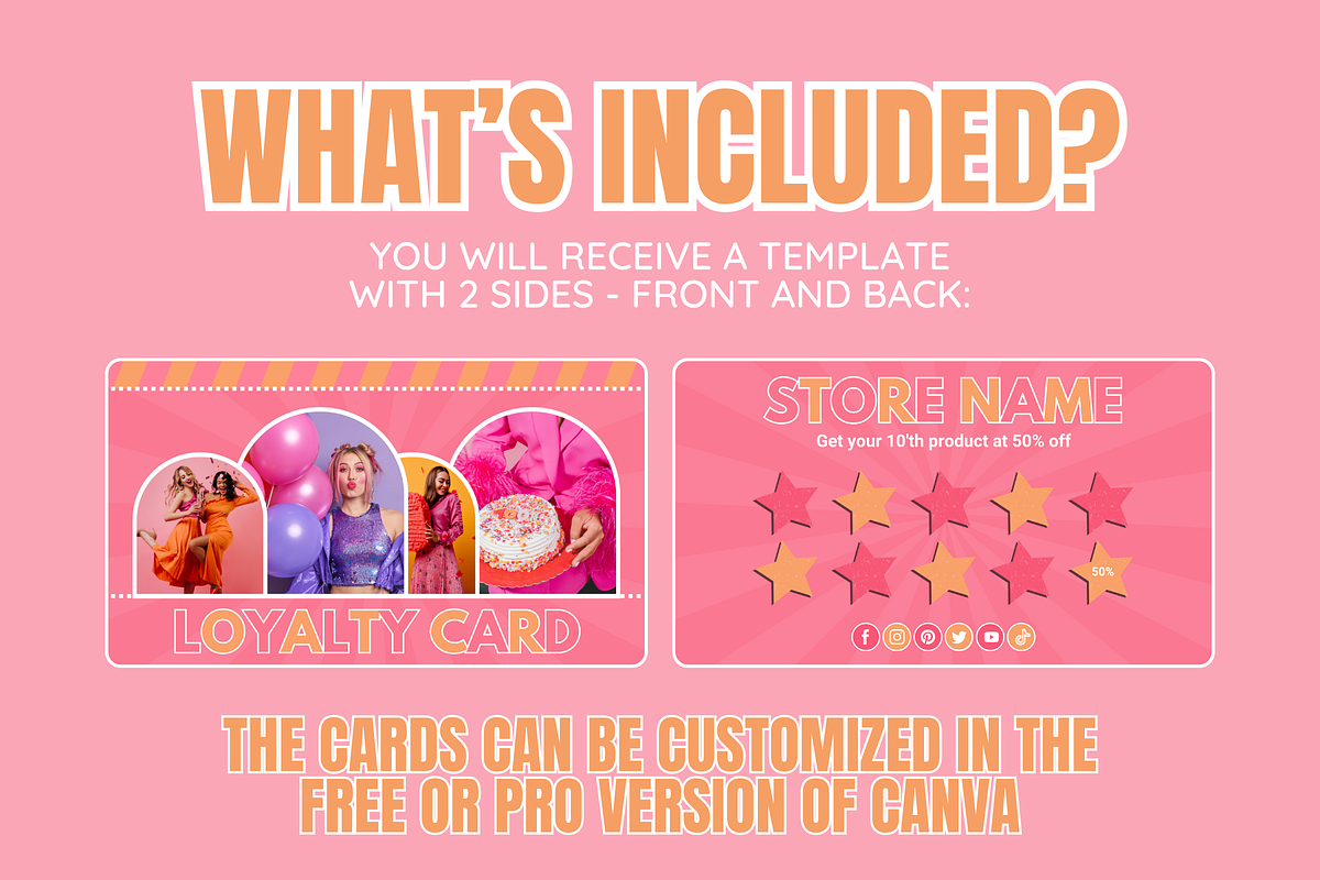 Cute Loyalty Card - Edit in Canva, a Card Template by SunshineStudioBoutique (Photo 2 of 8)