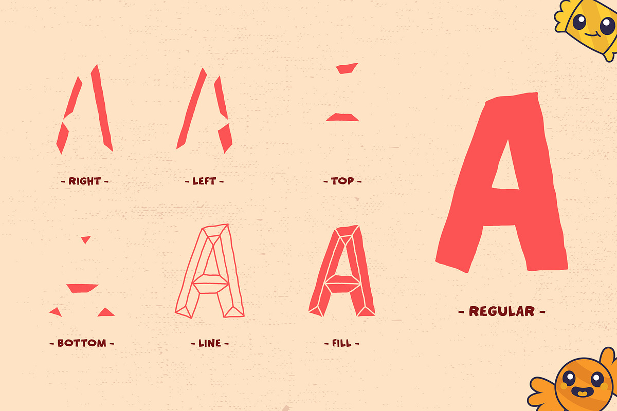 Brickster Layered Display, a Symbol Font by Typehand Studio (Photo 2 of 10)