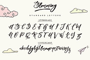 Blomming - Brush Font, a Script Font by Cruzine (Thumbnail 2 of 10)