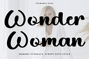 Wonder Woman, a Handwritten Font by FreshTypeINK (Thumbnail 1 of 8)
