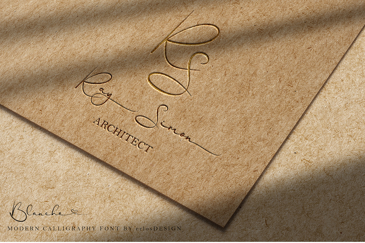 Blanche - Signature Font, a Script Font by erlosDESIGN (Photo 5 of 15)