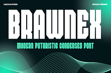 Brawnex Futuristic Condensed Font