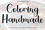 Coloring Handmade, a Handwritten Font by FreshTypeINK (Thumbnail 1 of 7)