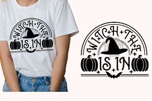 The Witch Is In Halloween SVG PNG