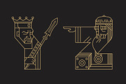 Rulers (vector letters and numbers), a Symbol Font by Ognjen Pajic (Thumbnail 8 of 9)