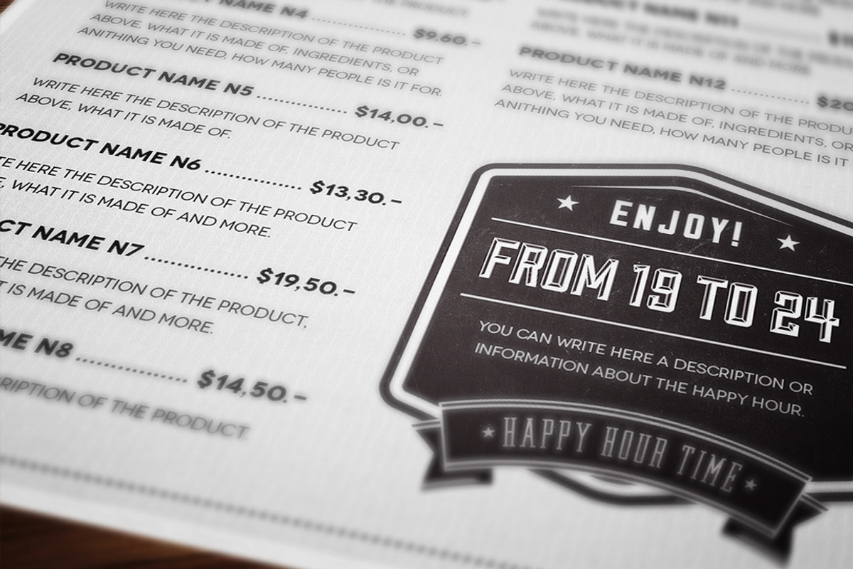 Food Company Menu, a Brochure Template by Luuqas Design (Photo 2 of 8)