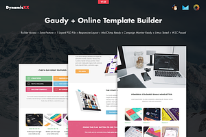 Gaudy + Online Template Builder