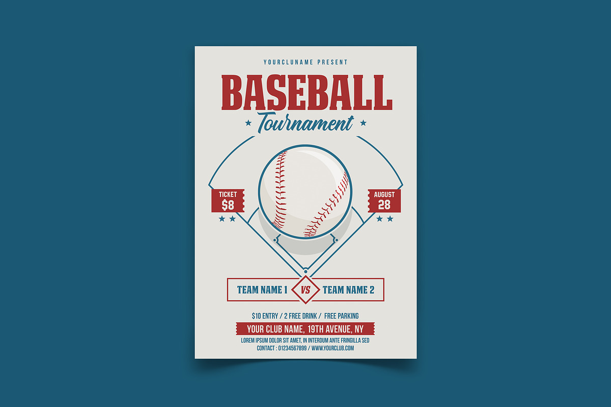 Baseball Tournament, a Print Template by DesignWorkz (Photo 1 of 2)
