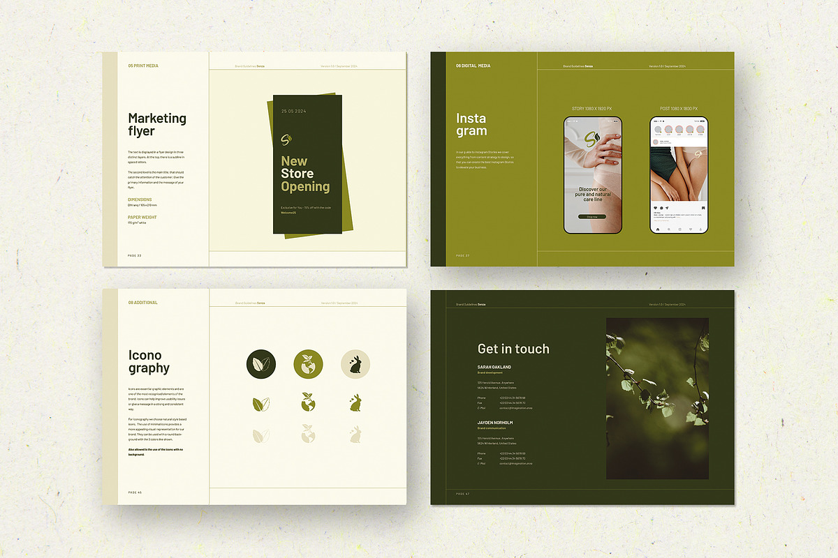 SENZA Brand Guidelines, a Brochure Template by Imagination Area (Photo 7 of 14)