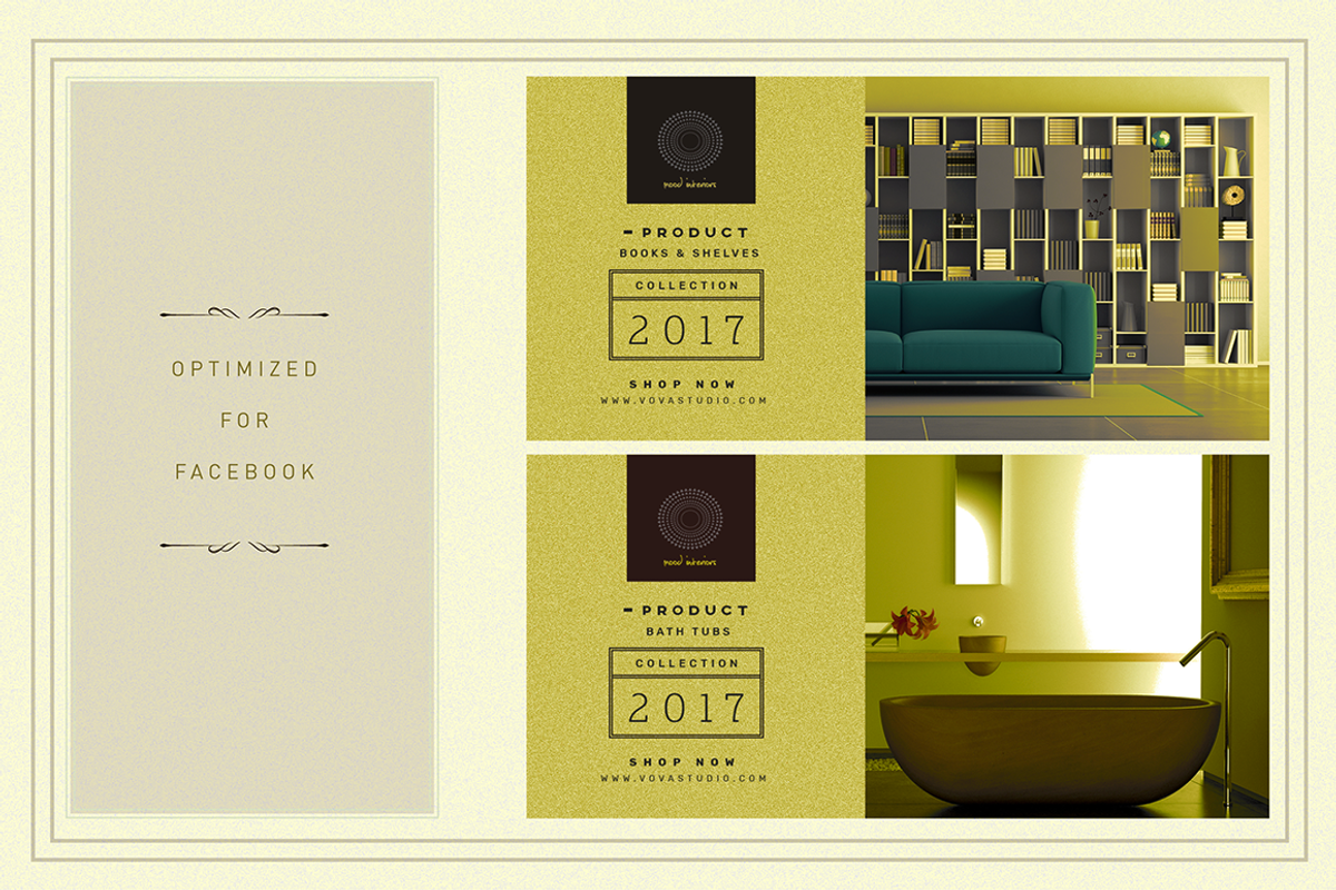 MOOD Interiors SocialMedia Templates, a Social Media Template by Vova (Photo 4 of 12)
