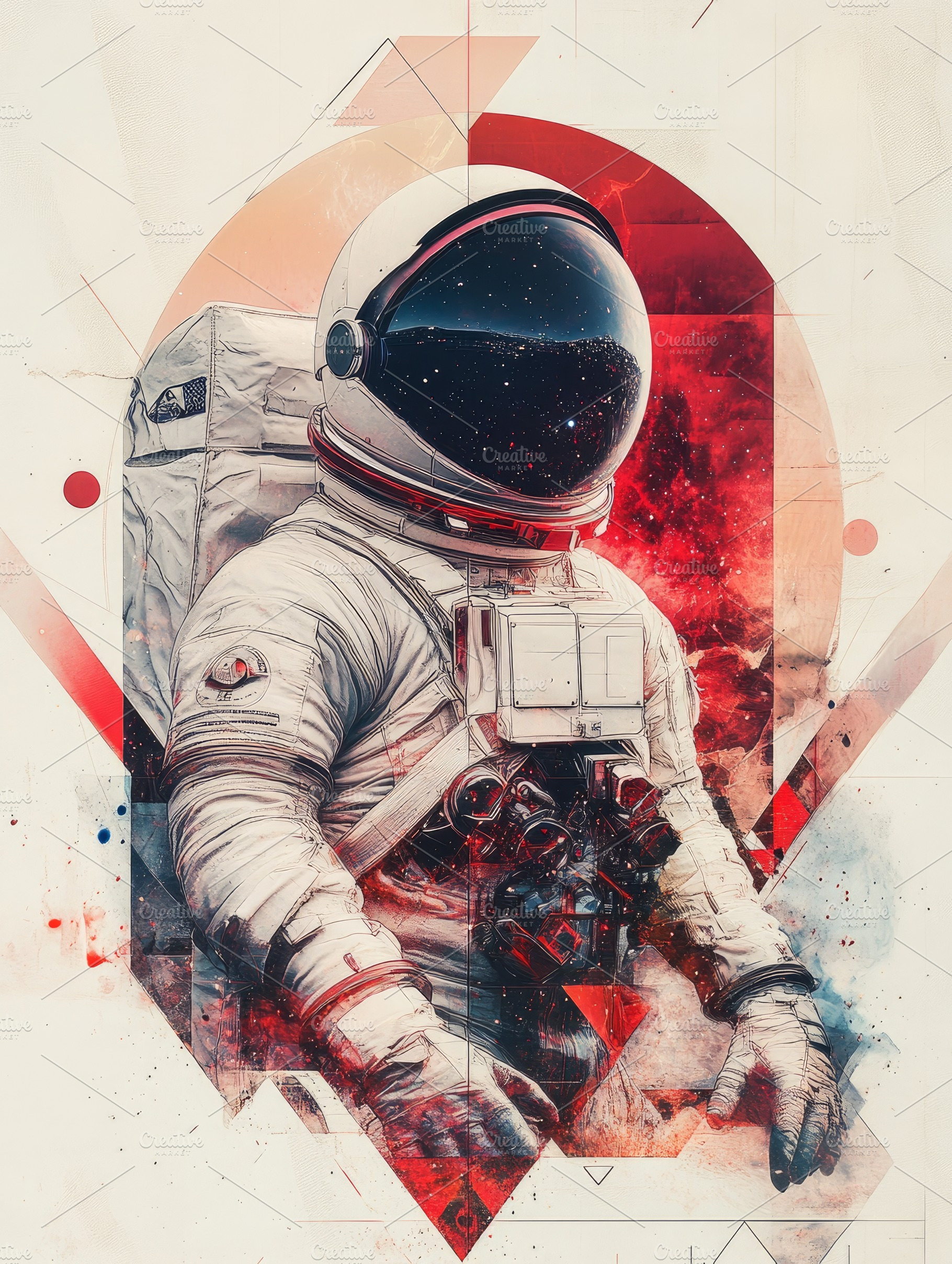 collage astronaut in outer space, a Photo by Pictures for you!!!!!!!!!