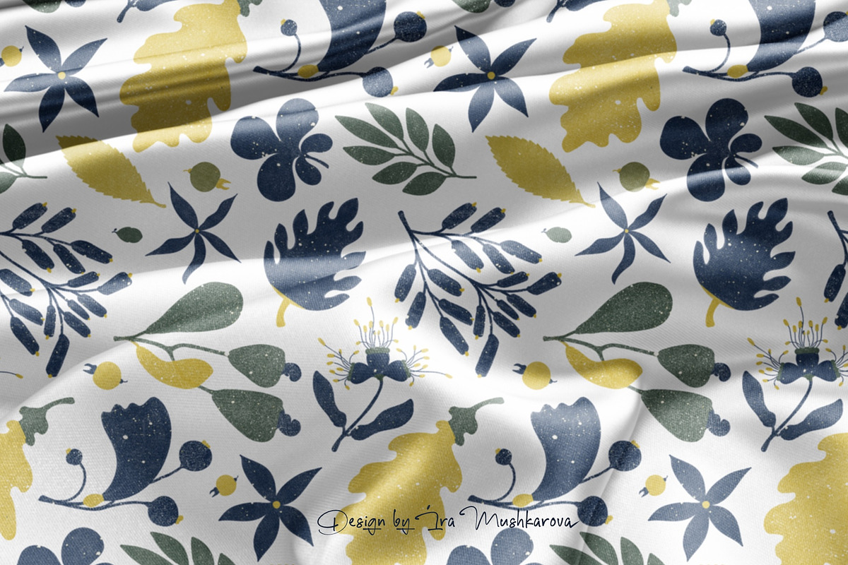 Wind. Botanical seamless pattern, a Pattern Graphic by Marta & Livonka (Photo 4 of 10)