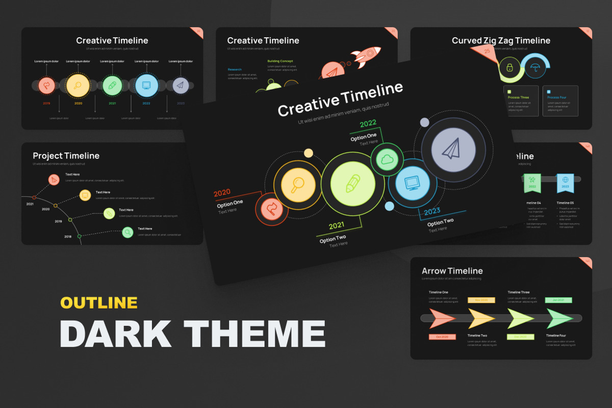 Project Timeline Infographic, a Presentation Template by Brandearth RRGraph (Photo 14 of 15)