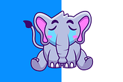 Cute Elephant Crying Cartoon Vector, an Animal Illustration by Artstorystudio (Thumbnail 2 of 3)