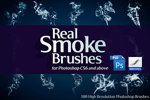 100 Real Smoke Brushes For Photoshop