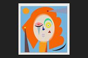 Futuristic Faces Illustrations, a Person Illustration by melistudio (Thumbnail 5 of 5)