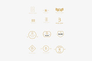 B letter MINIMAL VINTAGE LOGOS, a Branding & Logo Template by Hamed Studio (Thumbnail 6 of 6)