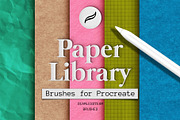 Paper brushes for Procreate, a Brush Add-On by seamless team (Thumbnail 1 of 9)