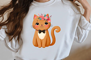 Whimsical Cats Valentine's Day Clipa, an Illustration by Designworld (Thumbnail 3 of 5)