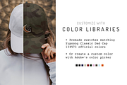 Dad Hat w/ Embroidered Patch Mockup, a Hat Mockup by Moonlit Mocks (Thumbnail 2 of 6)