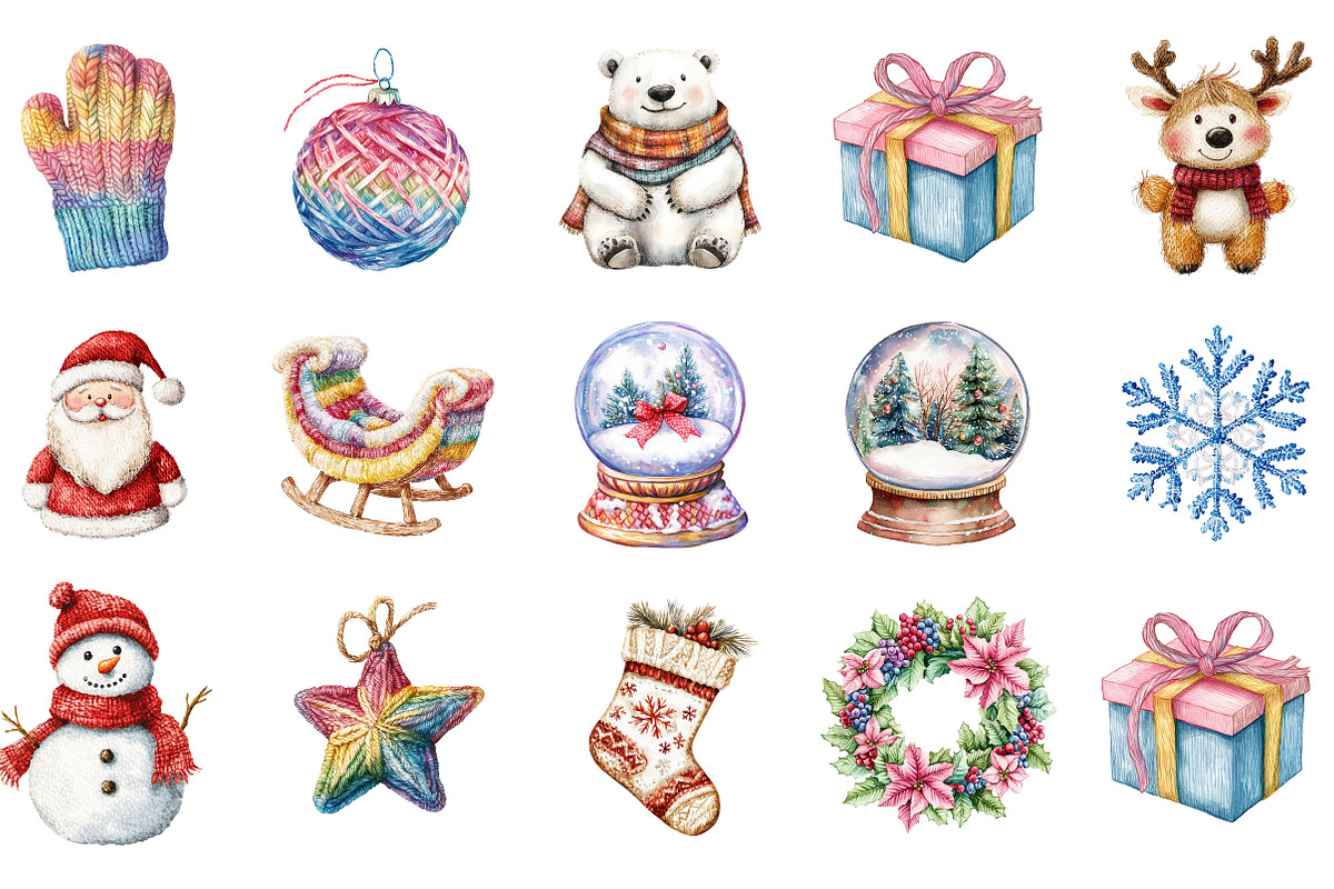 Latch Hook Yarn Faux Christmas, an Illustration by Designking (Photo 3 of 5)