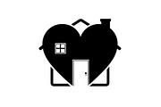50 Home Love Heart House Icon Set Bu, an Illustration by Gaye Art (Thumbnail 23 of 51)