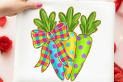 Glitter Coquette Easter Carrots Png, an Illustration by designcity5 (Thumbnail 5 of 9)