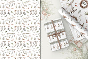 Boho‑Nordic Christmas Watercolor Set, a Seasonal Illustration by LenArt (Thumbnail 10 of 17)