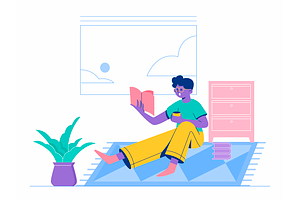 Deene Flat Website Illustrations