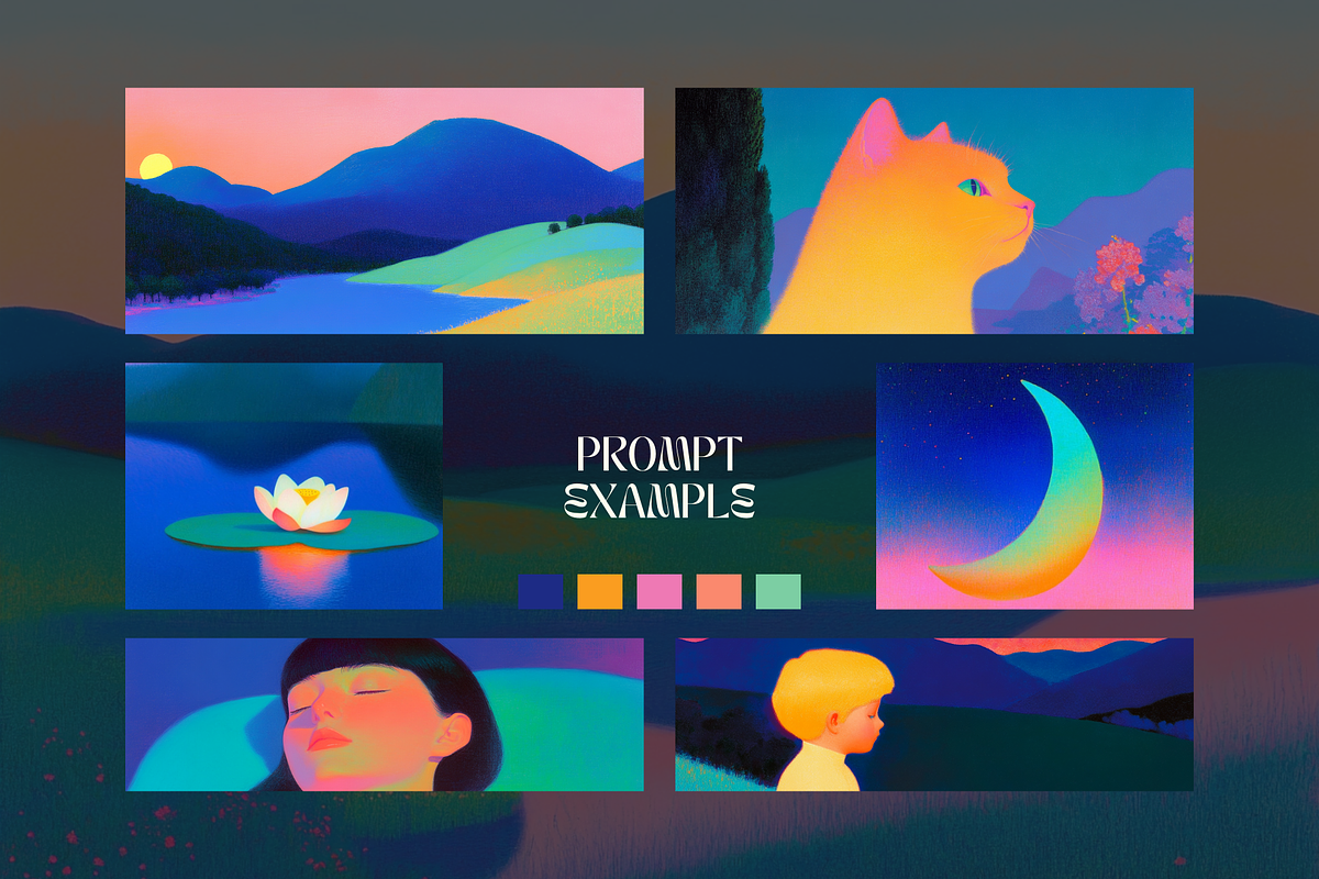 Dreamlike Mystical Midjourney Prompt, a Decorative Illustration by Artimind Studio (Photo 5 of 8)