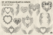 Victorian Hearts & Wings + Procreate, a Decorative Illustration by Skliarova (Thumbnail 7 of 10)