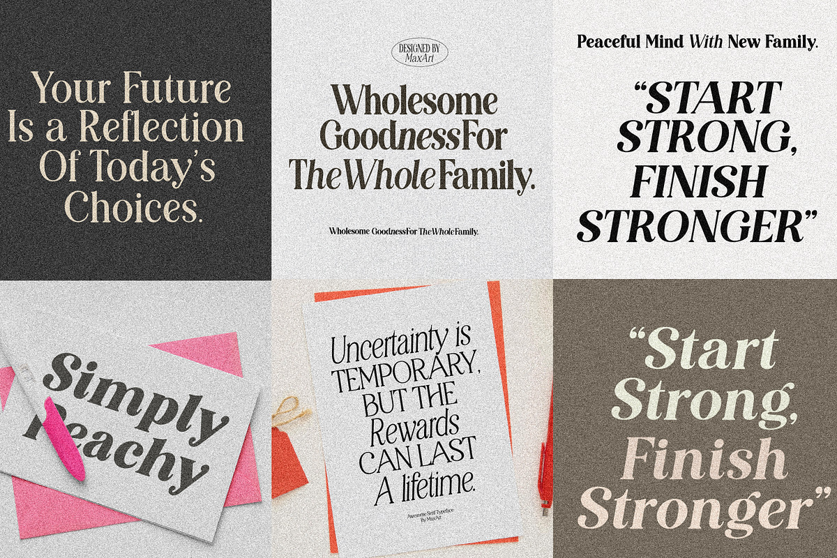Editorial Revival Serif (70 fonts), a Serif Font by MaxArt Foundry (Photo 2 of 30)