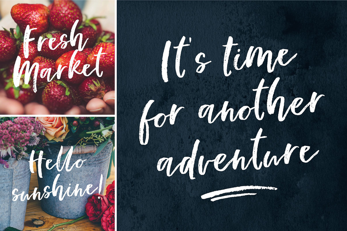 Happy Letters Brush Script font, a Handwritten Font by Creator Goodies (Photo 9 of 9)