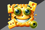 Funny Cracker Watercolor Clipart, an Illustration by Black Bird Studio (Thumbnail 6 of 6)