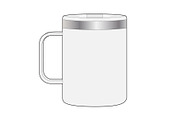 Travel Coffee Mug Mockup Vector CAD, a Cups & Container Mockup by PATTERNBASE (Thumbnail 2 of 3)