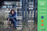 Premium Retro Stamps & Labels, an Object Graphic by WellMadePixel (Thumbnail 1 of 5)